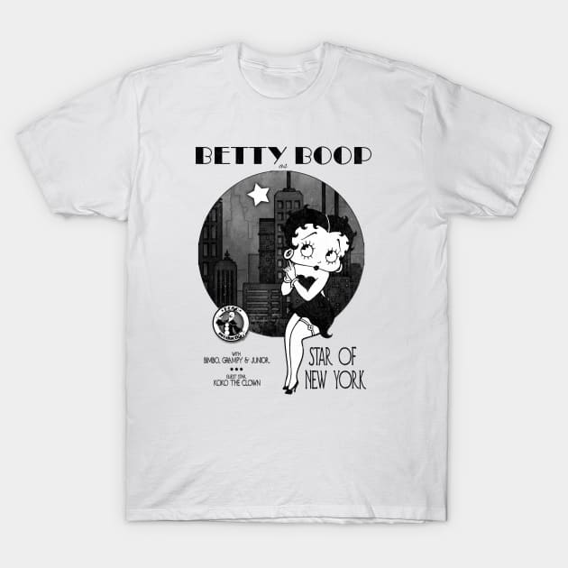 Betty Boop - Star of New York T-Shirt by Affiliate_onga